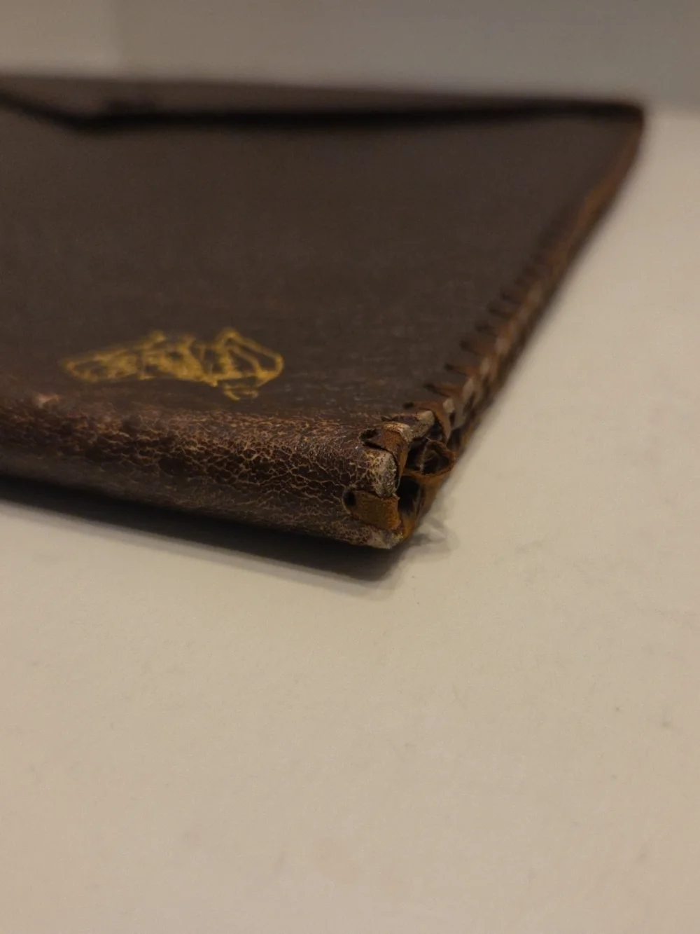 Vintage Leather Document Holder /folder / portfolio